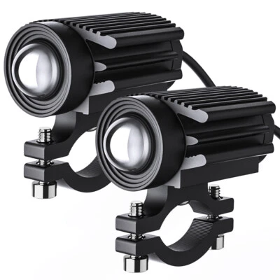 LED Headlights Spotlight Working Lights Fog Lamps Projector Lens For Motorcycle - Image 1 of 4