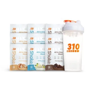 310 Nutrition – All-In-One Meal Replacement Shake Starter Kit - Fiber Rich Ve... - Picture 1 of 7