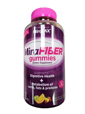 Miralax MiraFIBER Gomitas Sabor Fruta 72ct __ Foto 1 de 3