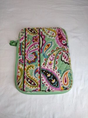Vera Bradley 平板电脑 便携式电脑 内胆包 外壳 拉链 顶部 绗缝 花卉 佩斯利 多色 — 第 1/4 张图片