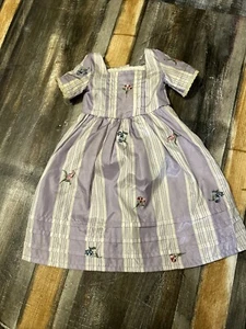 American Girl Doll Felicity Purple Meet N greet Travel Gown Dress Outfit - Picture 1 of 3