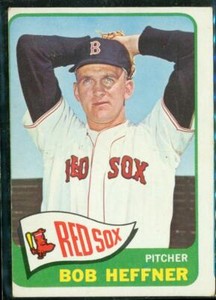 Vintage 1965 Topps BASEBALL Trading Card #199 BOB HEFFNER Boston Red Sox Pitcher