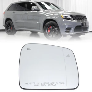 RH Right Driver Side Mirror Glass W/Blind Spot For Jeep Grand Cherokee 2011-2021 - Picture 1 of 12