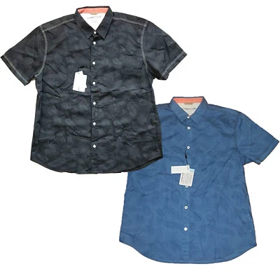 Cypress Club Mens Short Sleeve Button Down Casual Beach Woven Shirt - Image 1 of 4