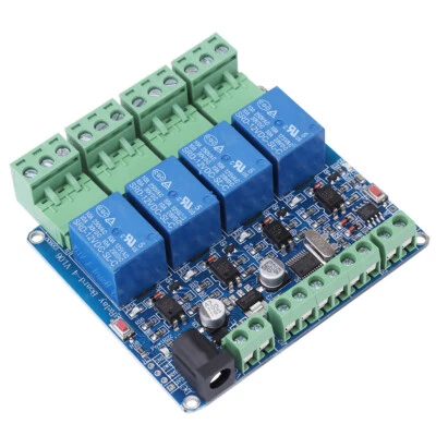 4 Kanal Relais Modul Channel Relay STM8S103F3 Mikrocontroller DC12V RS485 Relais - Bild 1 von 4