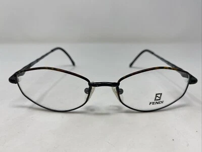 Marco de gafas Fendi Italy F 34 Tortuga/Negro brillante 50-18-135 borde completo y T61 Foto 1 de 4