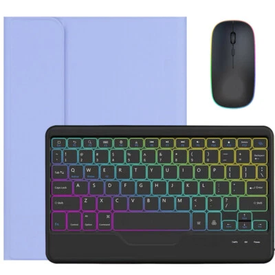 Backlit Keyboard Mouse Case Cover For iPad 5/6/7/8/9/10th 10.9 Air 4 5th Pro 11 - Image 1 of 4
