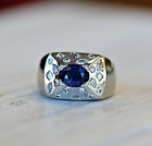 Chanel 18Kt Sapphire W/ Multi-Cut Diamonds Ring (Appraised @ $18,200)