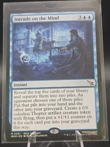MTG Murders At Karlov Manor Intrude On The Mind x1 quasi nuovo mitico - Foto 1 di 1