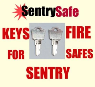 SENTRY A - Z SET OF 2 KEYS SENTRY SAFE FIRE LOCK BOX FREE SHIPPING