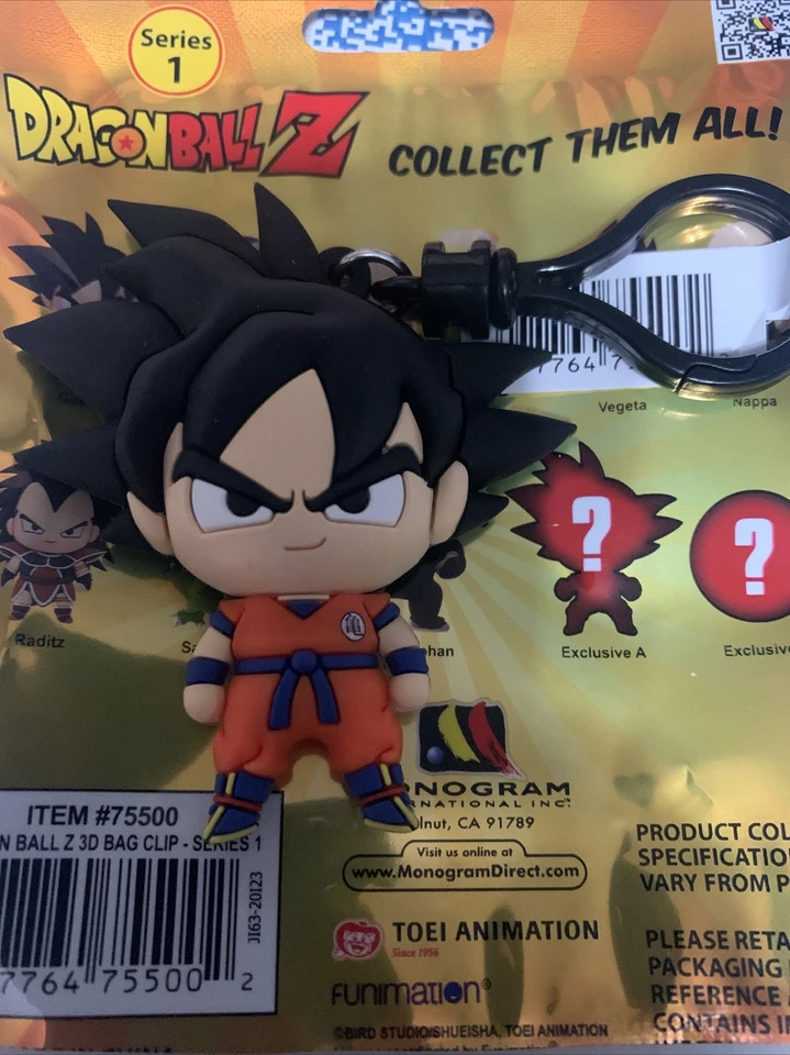 Monograma Figura Dragon Ball Z Serie 1 Exclusivo Goku Clip Llavero Foto 1 de 1