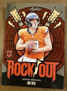 2024 Panini Absolute Football - Rock Out Rookie #RO-BNX - Bo Nix - Broncos (RC) - Picture 1 of 2