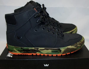 SUPRA Rothco Vaider CW Black Orange Woodland Camo Size 11 - Picture 1 of 8