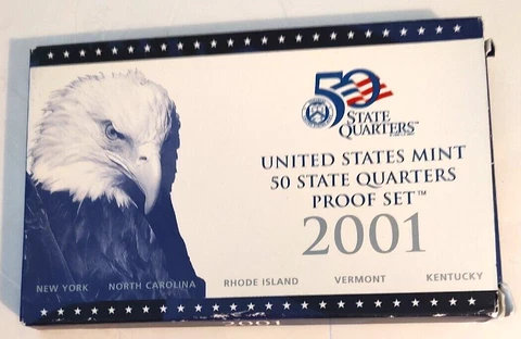 2001 State Quarter Proof Sets Cover