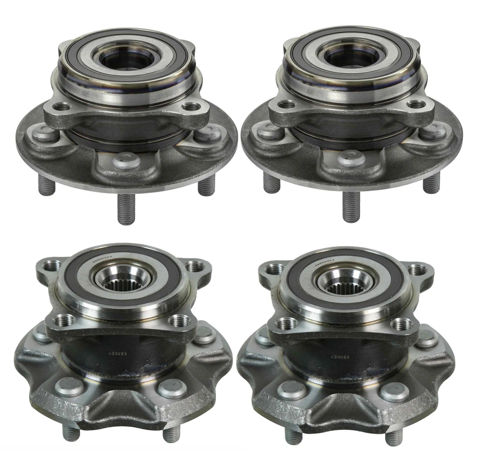 Moog 前后轮轴承和轮毂组件套件适用于雷克萨斯 RX350L RX450h — 第 1/1 张图片