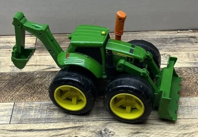 John Deere Monster Treads Lever Tractor Tomy Works! Lights & Sounds - Image 1 of 4