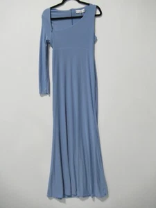 CLUB L LONDON Oh Baby POWDER BLUE ASYMMETRIC ONE SLEEVE MATERNITY Maxi DRESS 8 - Picture 1 of 13