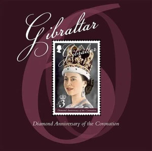 QEII Diamond Anniversary of the Coronation MNH FV £3 Stamp Sheet 2013 Gibraltar - Picture 1 of 1