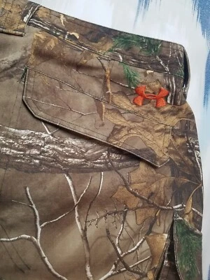 Pantalones Under Armour Realtree Xtra Para Hombres Talla 40x32 Tormenta Camuflaje Carga Elastizados Caza Foto 1 de 4