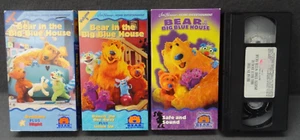 LOT (4) Bear In The Big Blue House VHS Vol 3 8 Safe and Sound Potty Time 90s - Picture 1 of 23