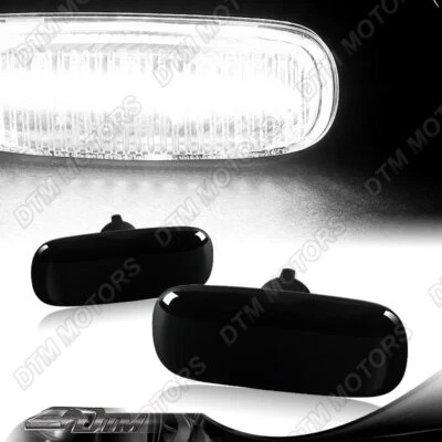 For Audi A3 A4 A6 A8 TT Smoke Lens White LED Turn Signal Side Marker Light Lamp - Image 1 of 4