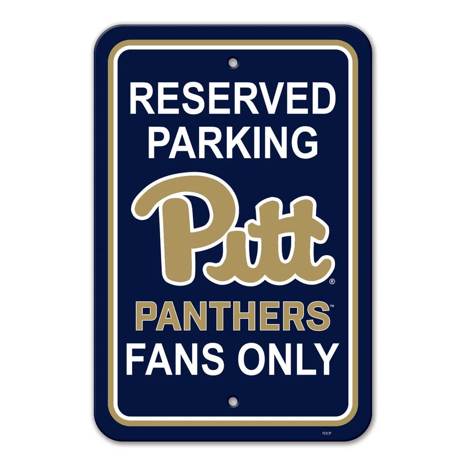 Pittsburgh Panthers Sign 12x18 Plastic Reserved Parking Style CO - Image 1 of 1
