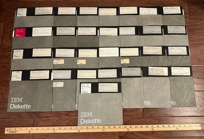 Discos de configuración IBM 8" 3274 de colección | Lote de 29 discos con fundas Foto 1 de 4