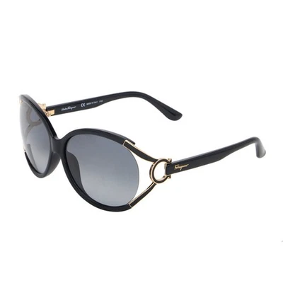 Gafas de sol clásicas icónicas negras Salvatore Ferragamo para mujer SF600S 001 Foto 1 de 3
