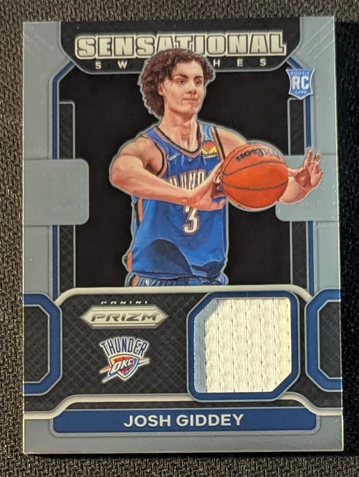 2021-22 Panini Prizm - JOSH GIDDEY Sensational Swatches #SW-JGD Rookie (MEM, RC) - Image 1 of 3