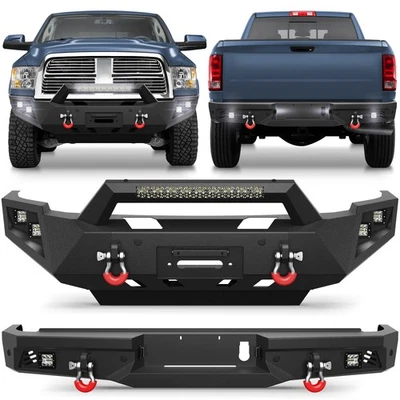 Front or Rear Bumper w/Sensor Holes Skid Plate For 2010-2018 Dodge Ram 2500 3500 Foto 1 de 4