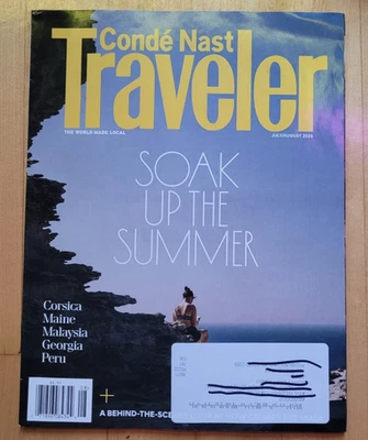 Conde Nast Traveler Magazine Soak Up the Summer Corsica Maine July August 2025 Foto 1 de 4