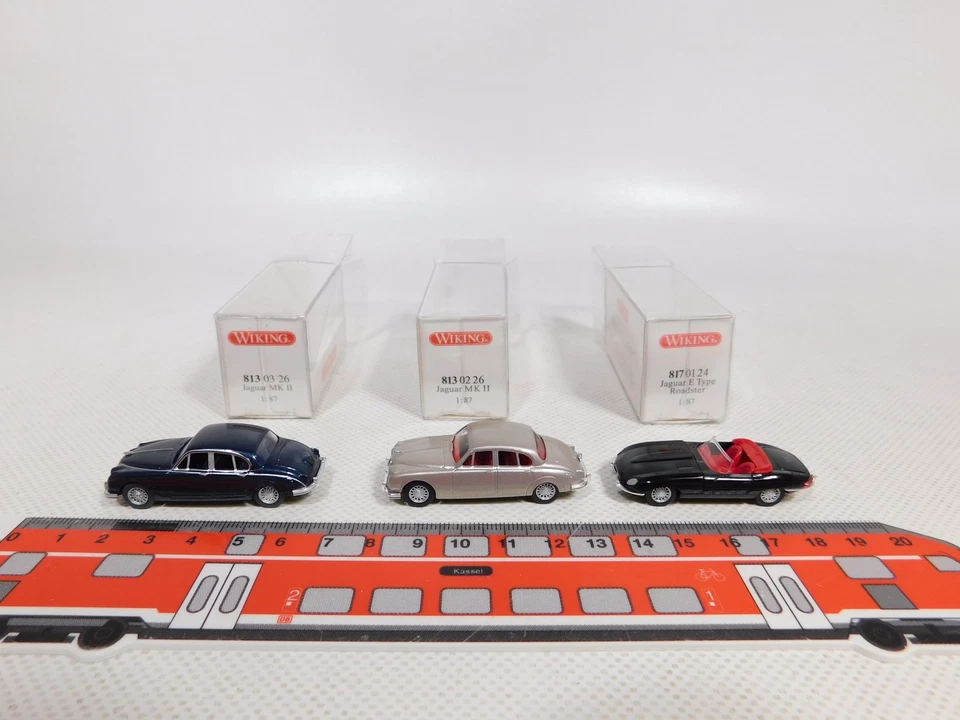 3X Jaguar H0 1:87 MK II 817 01 24 Mint Box #DP694-0,5 - Immagine 1 di 4