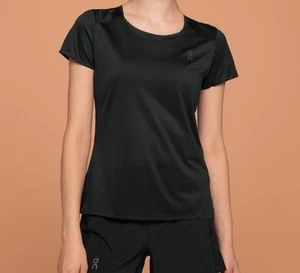 ON Women’s Performance T Shirt Black / Dark Size Large NWT - Picture 1 of 3