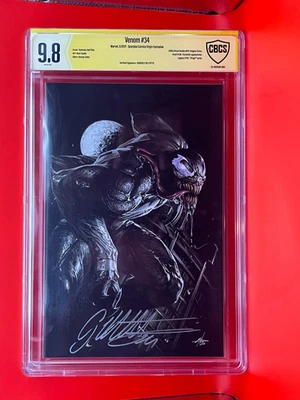 Venom #34 CBCS 9.8 FIRMADO Gabriele Dell’Otto! Virgin Verified Sig! Losa nueva 🔥 Foto 1 de 4