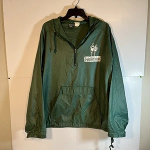 New York City Marathon Vintage 90s Grün Nylon Windbreaker Jacke Herren Größe L - Bild 1 von 16