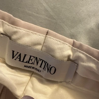 Pantalones elegantes Valentino 65 % lana 35 % seda para damas US4 UK6-8 XS Foto 1 de 4