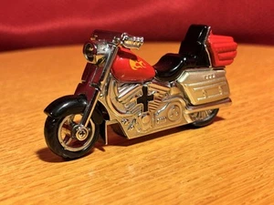 Rotes Motorrad Tischfeuerzeug mit Arbeitslicht 3,25" lang Sammlerstück 2006 - Bild 1 von 12