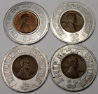Colorado Car Dealers Good Luck Encased 1947-D/1948 Wheat Cent - Lot Of 4