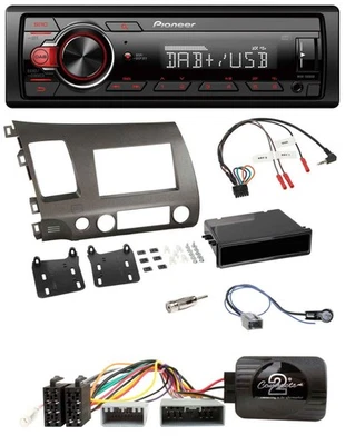 Pioneer MP3 1DIN DAB USB Lenkrad Autoradio für Honda Civic Hybrid 2006-2010 anth - Bild 1 von 4