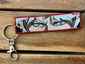 HANDMADE DMC Devil May Cry Dante Embroidered Jet Tag Keychain US SELLER - Picture 1 of 1