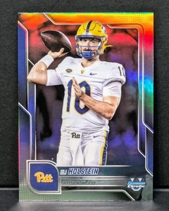 2025 Bowman Chrome U Eli Holstein Refractor #194 Pitt Panthers NM - Picture 1 of 3
