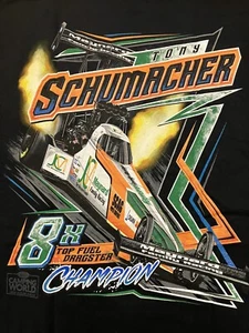 NHRA DRAG RACING OFFICAL TONY SHUMACHER 8X CHAMP!  T SHIRT GR XL - Bild 1 von 4