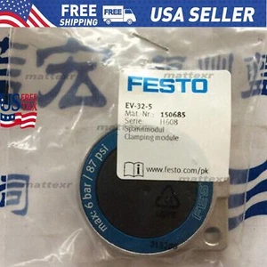 US FREE TAX New Festo EV-32-5 150685 Clamping module - Zdjęcie 1 z 4