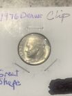 Beautiful 1976-D Clipped Planchet Error Roosevelt Dime 10c Free Shipping USA