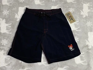 Rusty Brand SKULL JOKER Boarding Shorts New With Tags Vintage - Picture 1 of 12