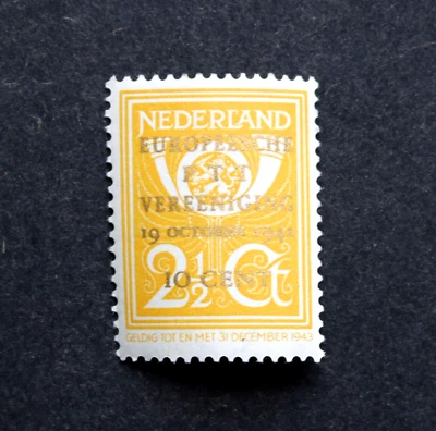 Países Bajos - 1943 Conferencia Postal Europea (PTT), como nuevo Foto 1 de 2