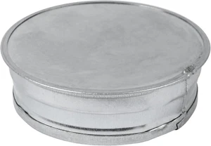 4" Inch Metal Tee Cap - round Vent Cover - Galvanized Steel - Indoor and Outdoor - Picture 1 of 12