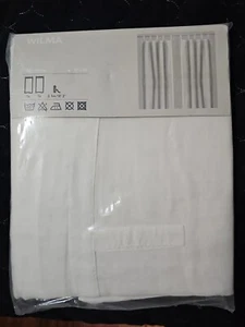 Neu IKEA Doppelset 2er Paneele weiß Wilma 57"" x 98"" Polyester hängen - Bild 1 von 4