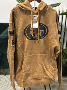 AUTHENTIC San Francisco 49ers Nike 2023 Salute To Service Club Hoodie LARGE - Bild 1 von 8