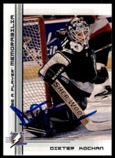 2000-01 Be a Player Memorabilia Dieter Kochan OnCardIPAuto Lightning #234